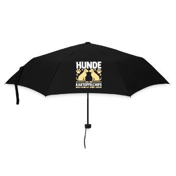 Chien Propriétaire De Chien Propriétaire De Chien Motif Chiens - Parapluie standard - noir - Devant