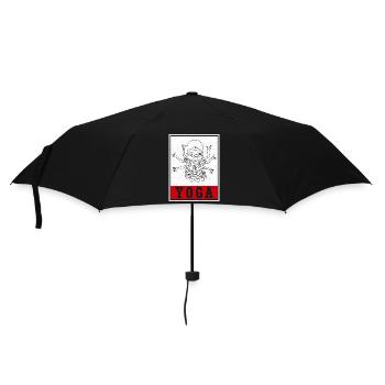Niedlich Yoga Lotus Namaste Buddha Yogalehrer - Regenschirm (klein) - Schwarz - Vorne