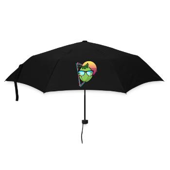 Retro Coconut Design - Umbrella (small) - black - Front