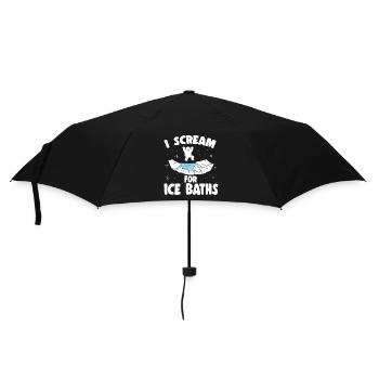Ice Water I Scream For Ice Baths Gift Idea - Umbrella (small) - black - Front