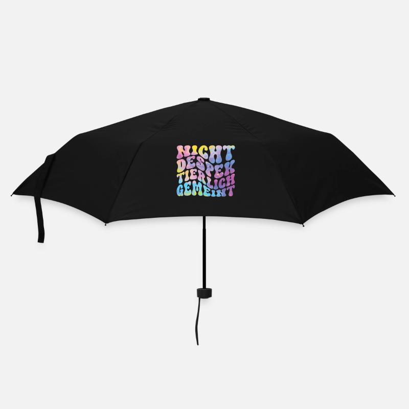 Nicht Despektierlich Gemeint - Regenschirm (klein) - Schwarz