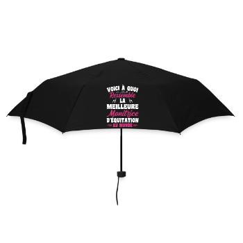 La Meilleure Monitrice D'équitation Au Monde - Parapluie standard - noir - Devant