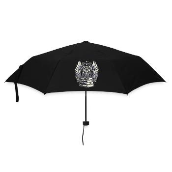 Geschenk Für Buchliebhaber Mit - Regenschirm (klein) - Schwarz - Vorne