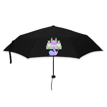 Snail, Middle Ages, Jester, Jester, Comedian, Funny - Umbrella (small) - black - Front
