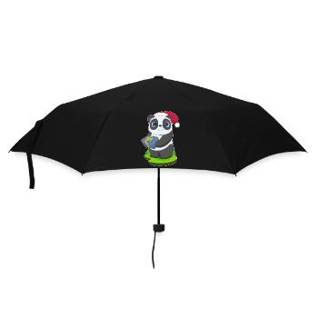Forfait Noël Panda - Parapluie standard - noir - Devant