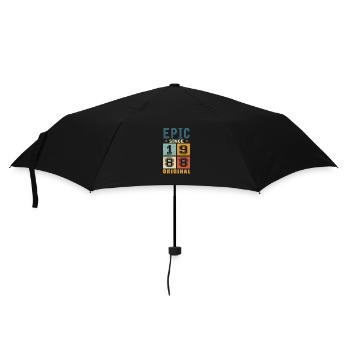 1988 Geburtstag Epic since - Regenschirm (klein) - Schwarz - Vorne