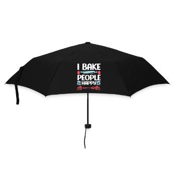 Cuisson Jeu de mots Cuire Cuisinier Chef Boulanger - Parapluie standard - noir - Devant