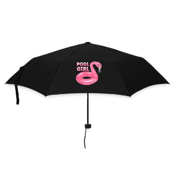 Pool Girl Flamingo Floatie Swimming Pool - Umbrella (small) - black - Front