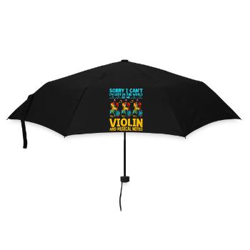 Sorry I Can't I'm Lost In The World Of My Violin V - Regenschirm (klein) - Schwarz - Vorne