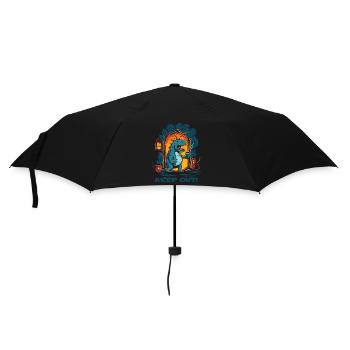 Funny Dungeon Dragon: No Entry - Umbrella (small) - black - Front