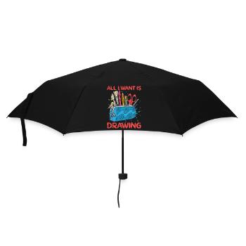 Artiste Peintre Graphique Tout Ce Que Je Veux, Ce Sont Des Dessins - Parapluie standard - noir - Devant