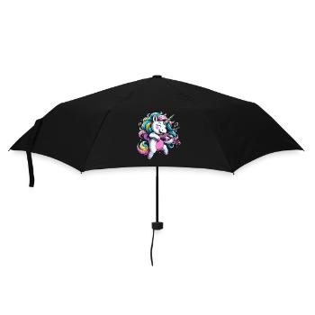 Einhorn Violine Instrument Geiger Geiger Geiger Geige - Regenschirm (klein) - Schwarz - Vorne