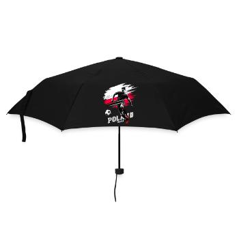 Football Poland Poland Flag Flag Player Grunge - Umbrella (small) - black - Front