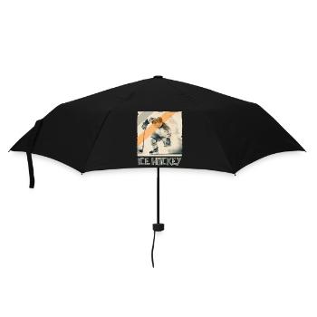 Joueur de hockey sur glace Hockey sur glace - Parapluie standard - noir - Devant