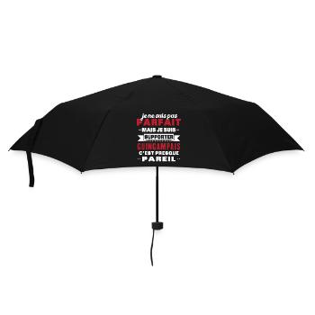 Not perfect but I'm a Guingamp supporter - Umbrella (small) - black - Front