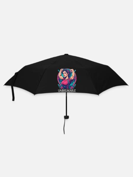Frauenpower - Regenschirm (klein) - Schwarz
