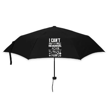 Broadway musical musical theater singer - Umbrella (small) - black - Front