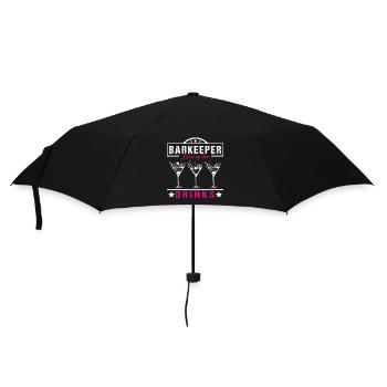 Barkeeper Lord - Regenschirm (klein) - Schwarz - Vorne