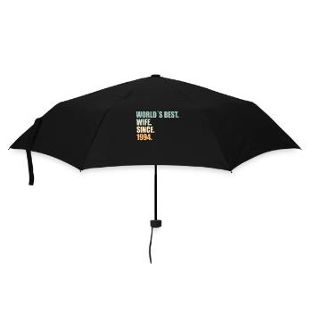 Best wife since 1994 30th wedding anniversary - Umbrella (small) - black - Front