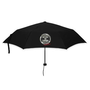 Retro Patch Vintage 1950s Birthday Gift - Umbrella (small) - black - Front