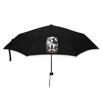 Cowboy Barn Bull Rider Rodeo Country Western - Umbrella (small) - black - Front