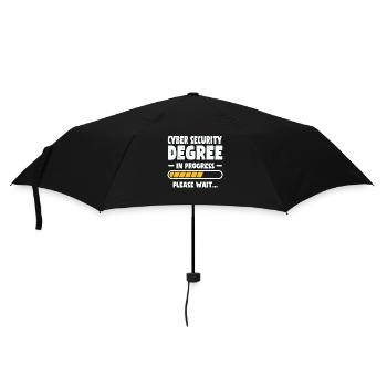 Cyber Security Degree Shirt - Regenschirm (klein) - Schwarz - Vorne