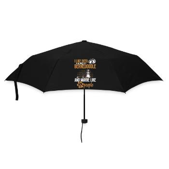 Chien Bernedoodle - Parapluie standard - noir - Devant