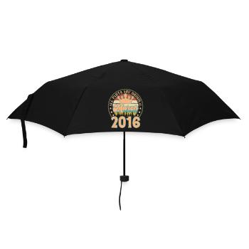 Mars 2016. Cadeau d’anniversaire mars 2016. March. - Parapluie standard - noir - Devant