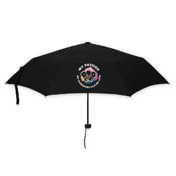 Dominoes Player My Passion My Classic Dominoes - Umbrella (small) - black - Front