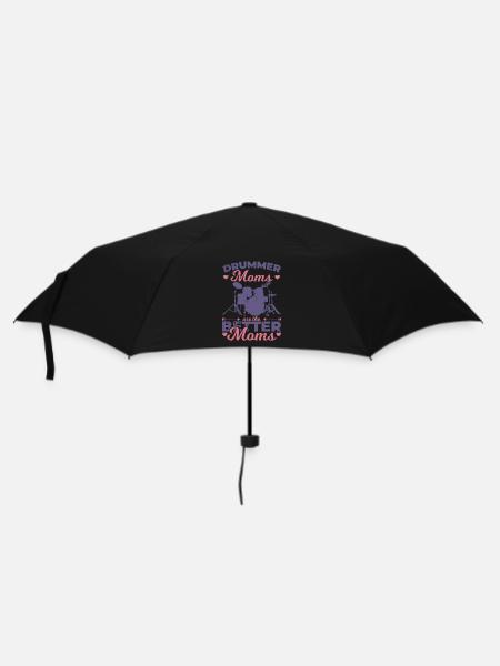 Drummer Mama - Regenschirm (klein) - Schwarz