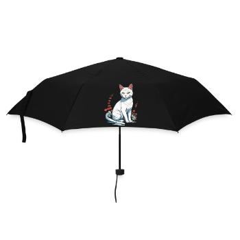 Chats domestiques, Propriétaire, Chat mignon, Chats, Dame - Parapluie standard - noir - Devant