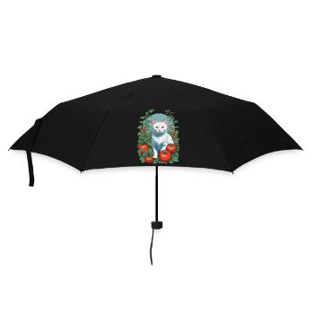 Garden Cat Cute Pet Love - Umbrella (small) - black - Front