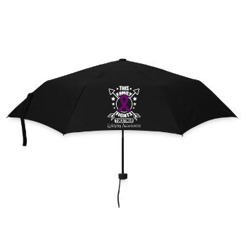 This family fights together, epilepsy awareness - Umbrella (small) - black - Front