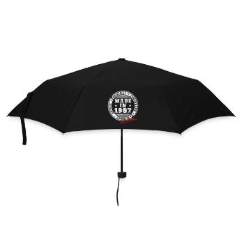 Retro Patch Vintage 1967 Birthday Gift - Umbrella (small) - black - Front