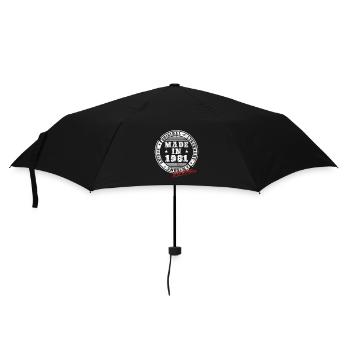Rétro Patch Vintage 1981 cadeau d’anniversaire - Parapluie standard - noir - Devant