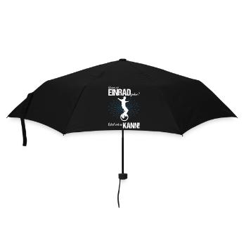 Einrad fahren - Regenschirm (klein) - Schwarz - Vorne