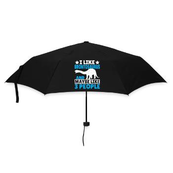 Brontosaure Dino cadeau - Parapluie standard - noir - Devant