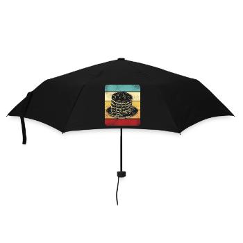 Pancake Lover Kids Retro Vintage - Umbrella (small) - black - Front