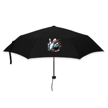 Lustiger Bowling-team-bowler-strike-bowling-club - Regenschirm (klein) - Schwarz - Vorne