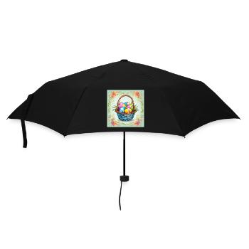 Panier de Pâques photo Motif de Pâques - Parapluie standard - noir - Devant