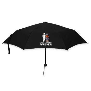 Meilleurs amis pour toujours Whisky Homme Drôle BFF Scotch - Parapluie standard - noir - Devant