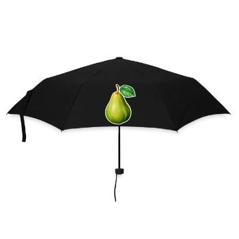 Pear Illustration – Vintage Garden Style - Umbrella (small) - black - Front