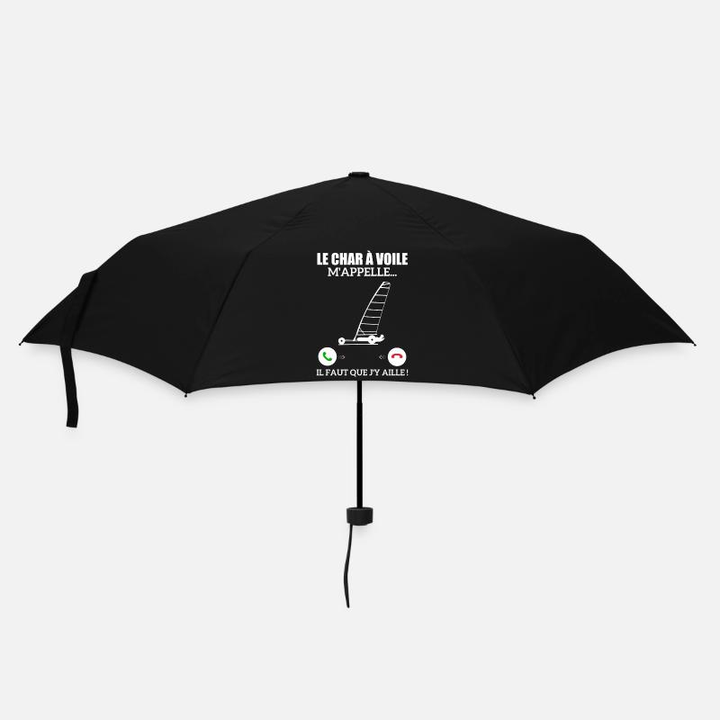 Die Sandyacht ruft mich - Regenschirm (klein) - Schwarz