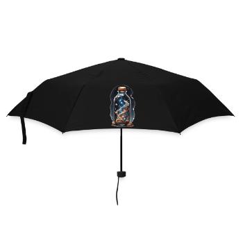Outer Space in Bottle Boho Style Bohemian Streetwear - Umbrella (small) - black - Front