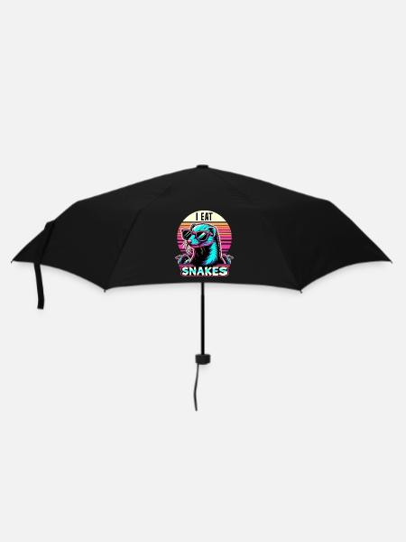 I Eat Snakes Vintage Mungo - Regenschirm (klein) - Schwarz