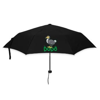 Vogelliebhaber Flugfähiger Vogel Dodo - Regenschirm (klein) - Schwarz - Vorne