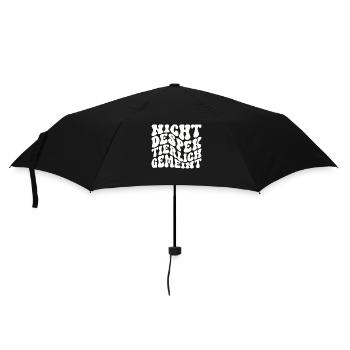 Nicht Despektierlich Gemeint - Regenschirm (klein) - Schwarz - Vorne
