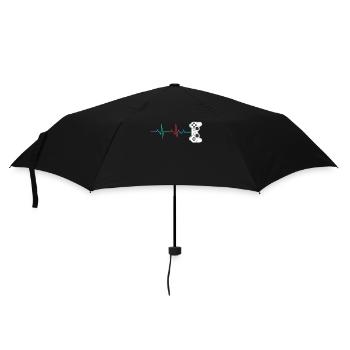 Gamer Heartbeat Controller Retro Video Game Lover - Umbrella (small) - black - Front