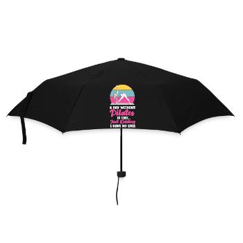 Instructeur de Pilates Professeur Retro A - Parapluie standard - noir - Devant