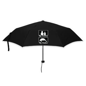 Dugong Lover My Problem My Pictogram Mom Manatee - Umbrella (small) - black - Front